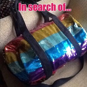 Victoria Secret Rainbow Sequin Duffle
